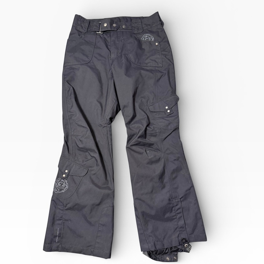Columbia Titanium Omni-Tech‎ Snow Pants Womens Small Black Ski Cargo Snowboard